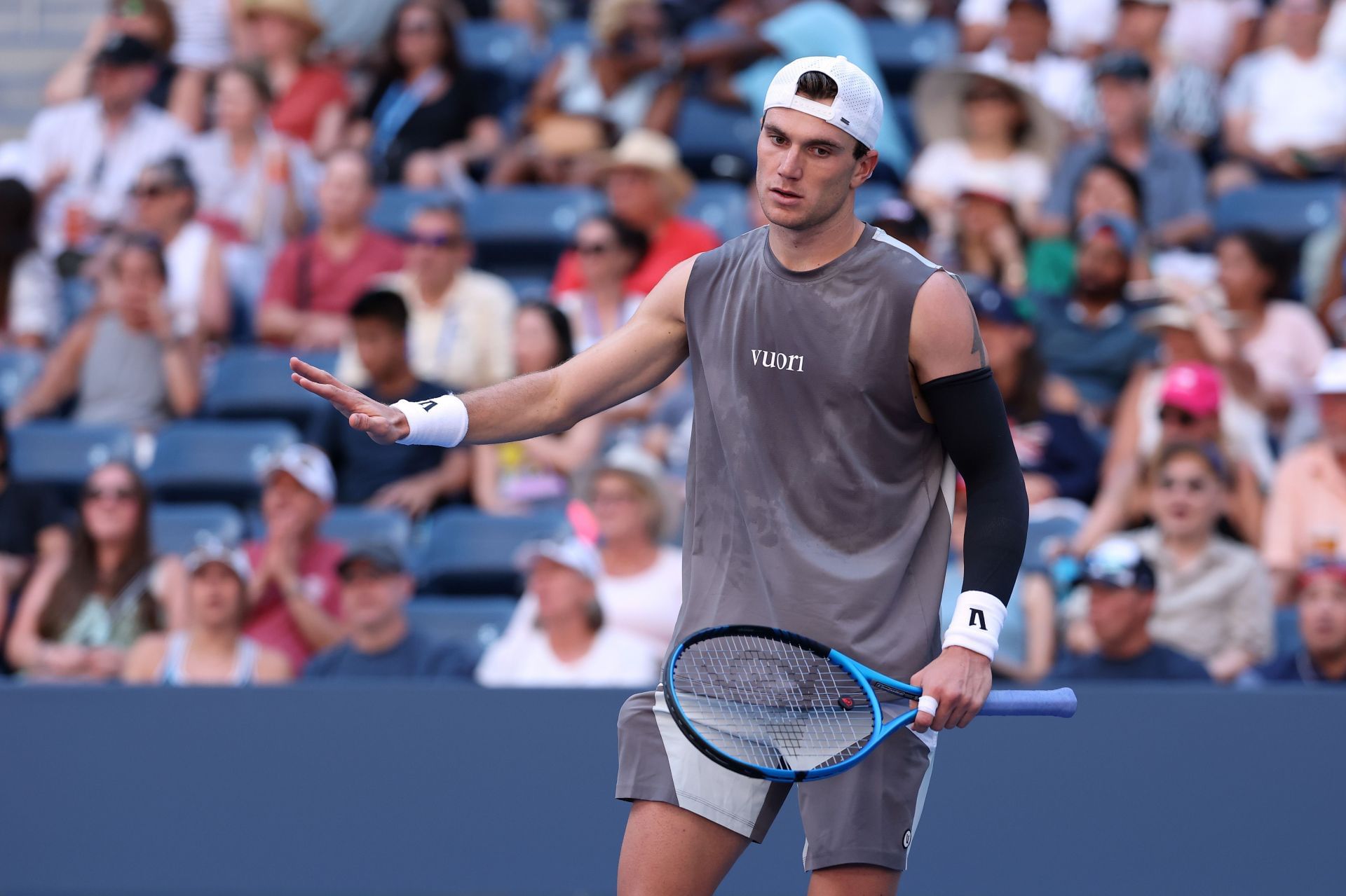 Jack Draper at the 2025 US Open - Source: Getty