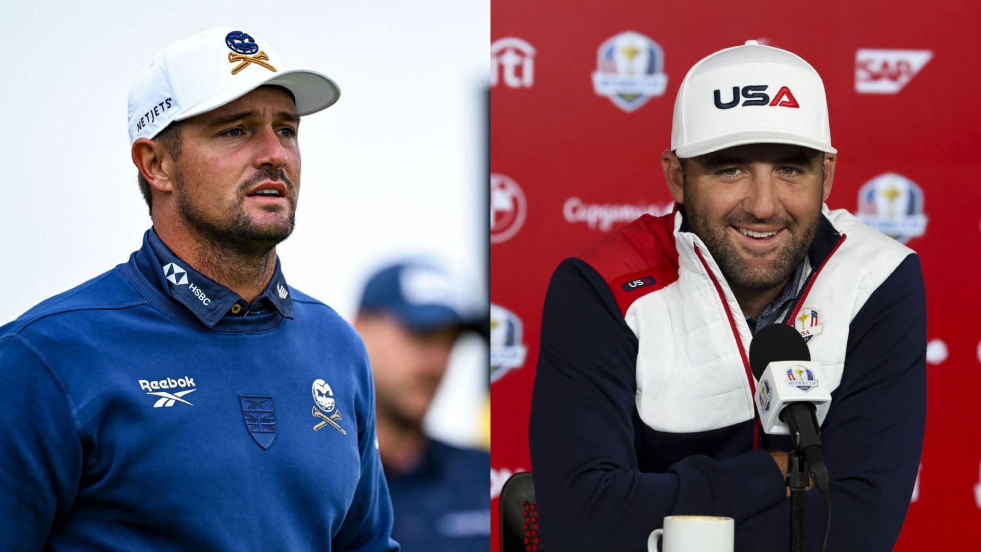 Bryson DeChambeau (on the left) and Scottie Scheffler (on the right) / Source: Getty Images