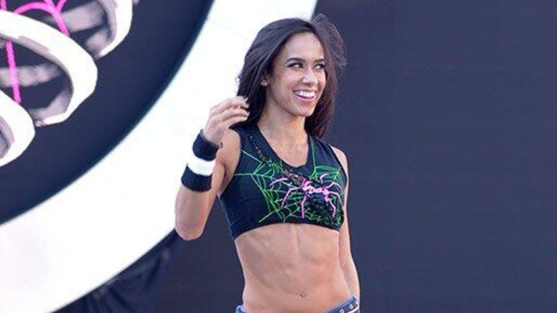 AJ Lee at WrestleMania 2015 [Image Credits: WWE.com]
