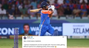 "Getting different spots & he is adapting quickly, what a player" - Fans praise Sanju Samson's 39 off 23 balls in IND vs SL Asia Cup 2025 match
