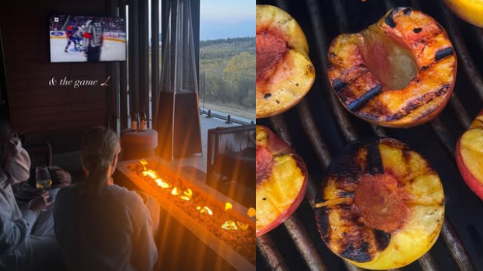 Lauren McDavid enjoys grilled peach whiskey sour while watching Oilers vs. Canucks with her girlfriends