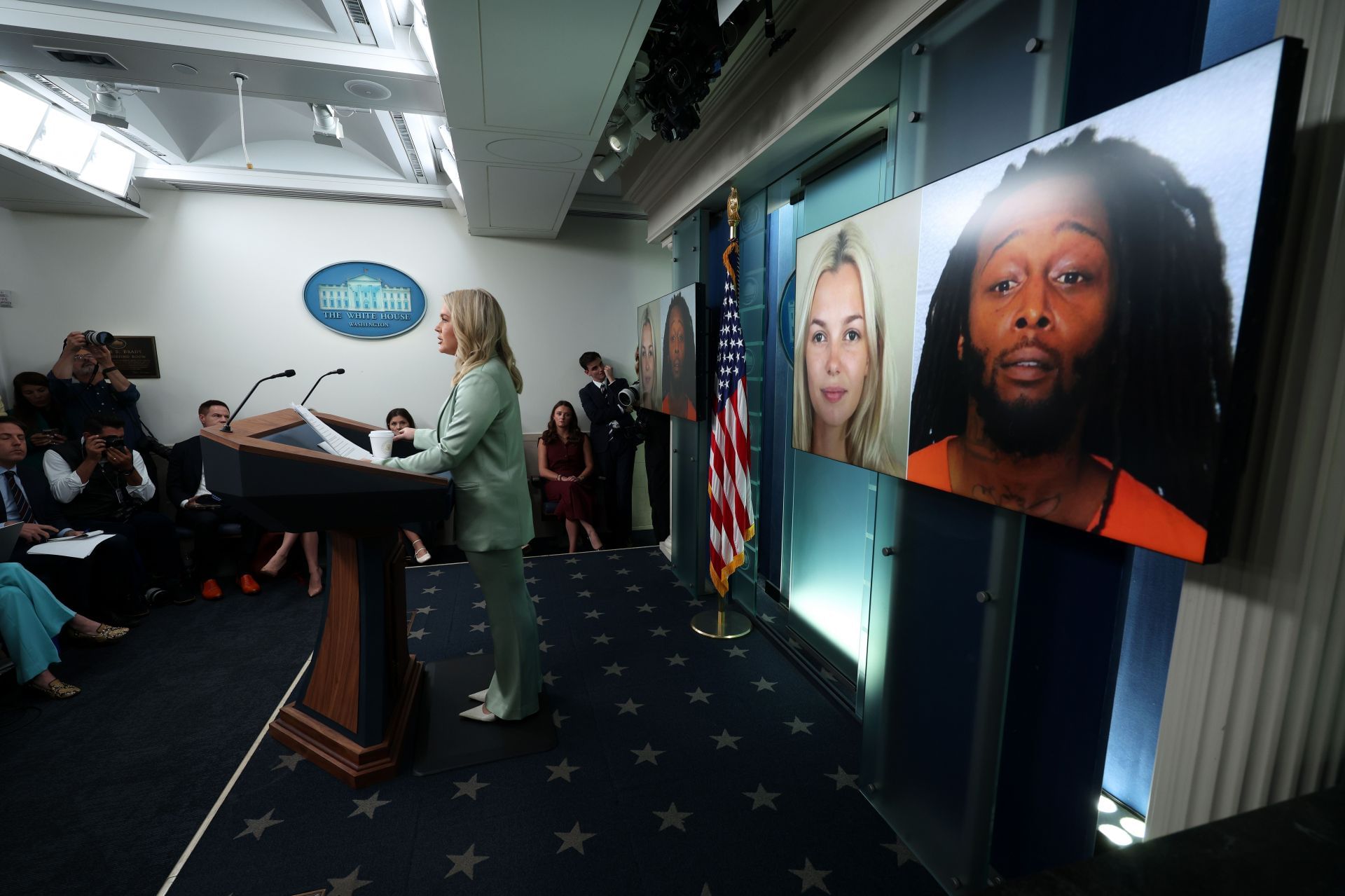 Press Sec. Karoline Leavitt Holds White House Media Briefing - Source: Getty