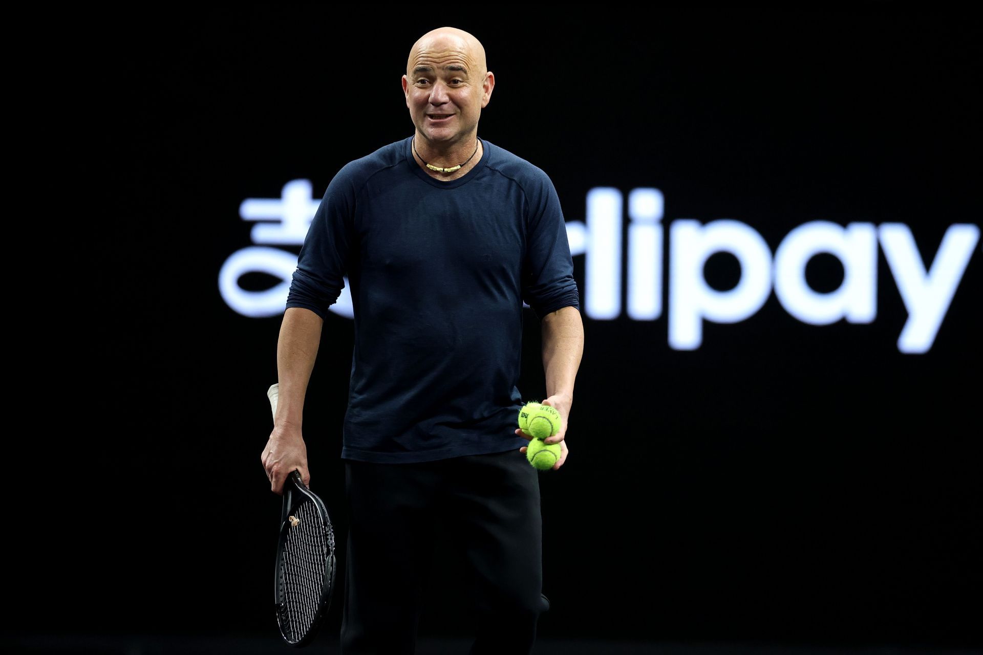 Agassi at the Laver Cup 2025 (Getty)