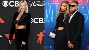 Jake Paul's fiancée Jutta Leerdam gives 1-word reaction to Paul Skenes' girlfriend Olivia Dunne stealing the spotlight at 2025 MTV VMAs