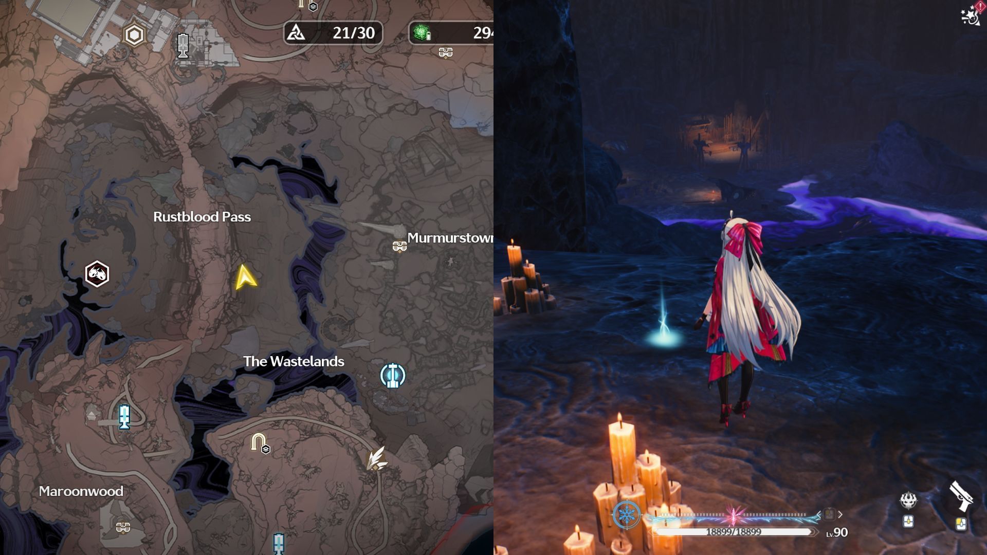 The shrine lies between the Rustblook Pass and The Wasteland (Image via Kuro Games)