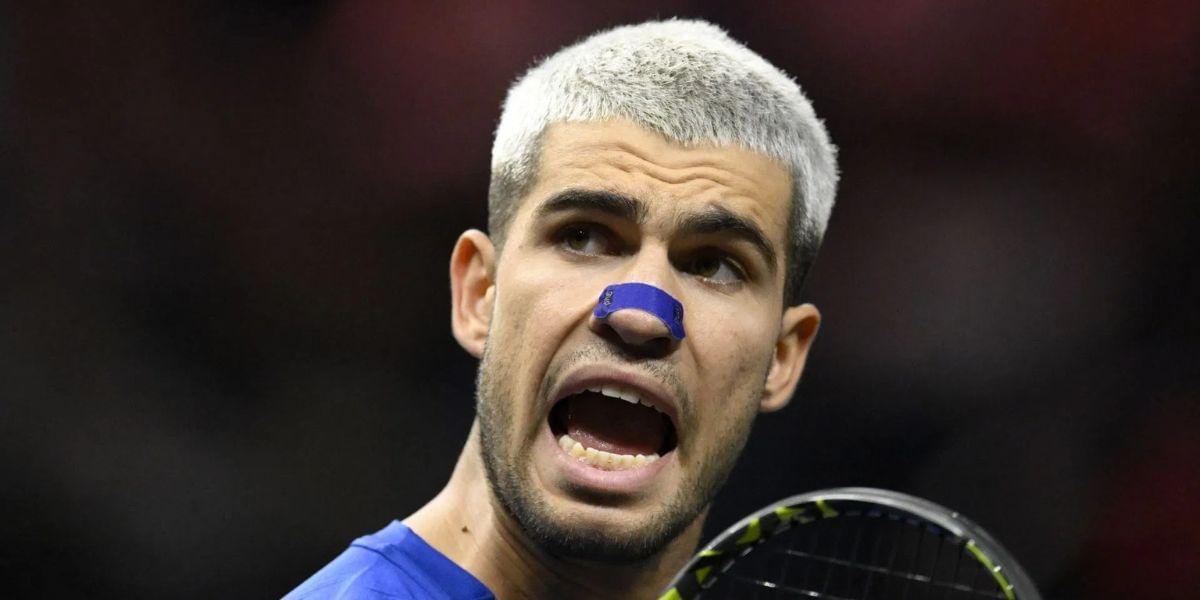 Carlos Alcaraz at the 2025 Laver Cup (Source: Getty)