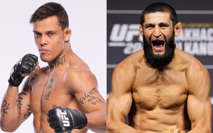 Caio Borralho gets 100% real about potentially fighting "friend" Khamzat Chimaev despite having previously trained with him