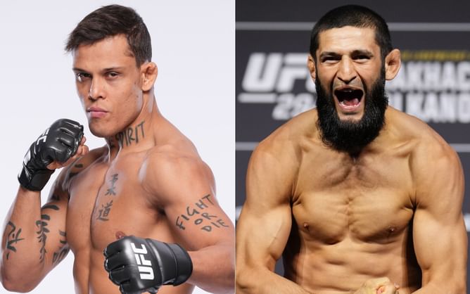 Caio Borralho gets 100% real about potentially fighting "friend" Khamzat Chimaev despite having previously trained with him