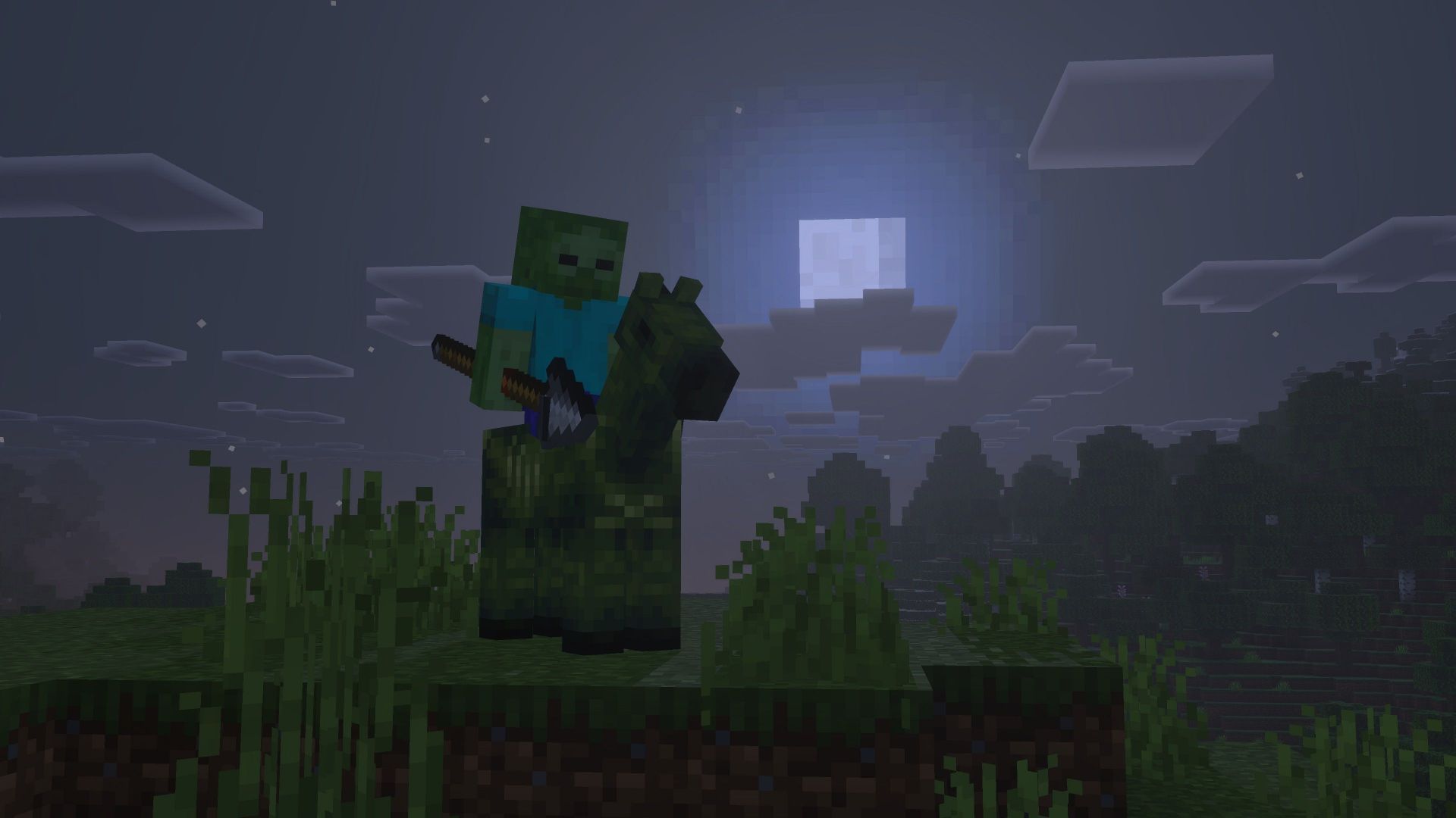 Zombie Horse will naturally spawn in survival worlds (Image via Mojang Studios)