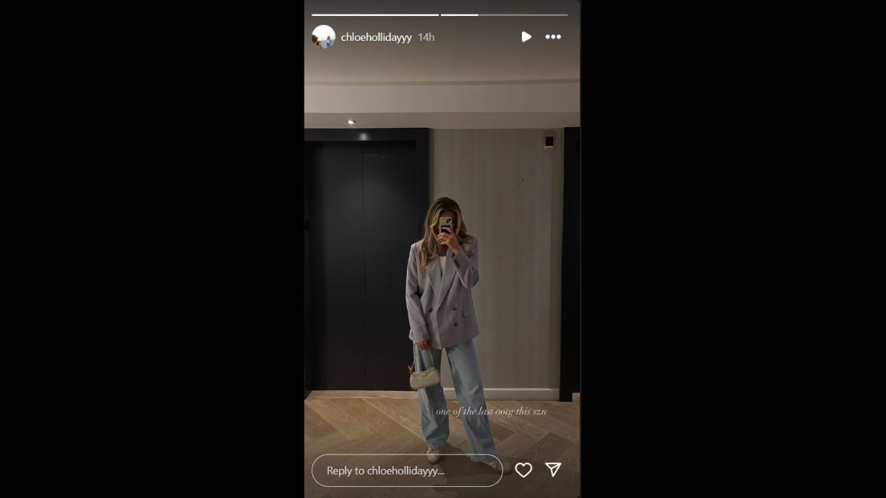 Screenshot of Chloe Holliday&#039;s Instagram Story (Image from - Instagram.com/chloehollidayyy IG Stories)