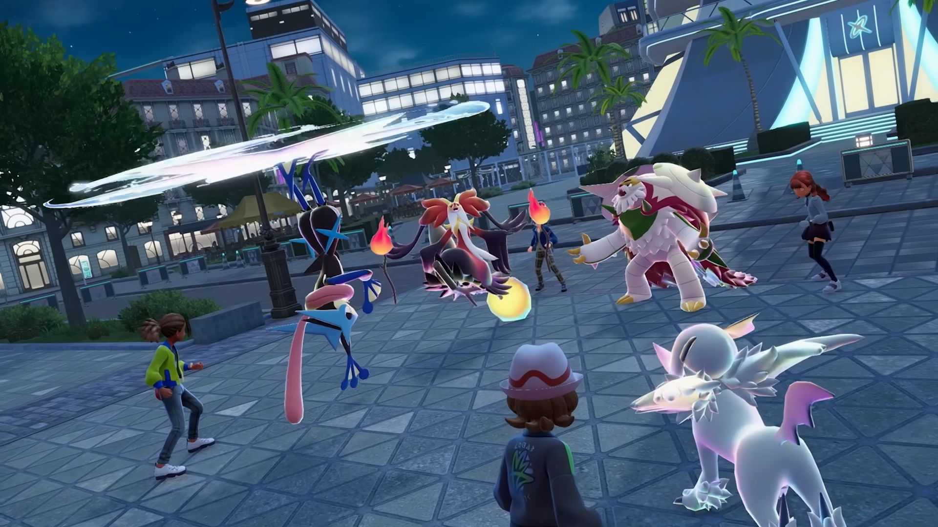 Kalos starter trio in their Mega forms (Image via The Pokemon Company)