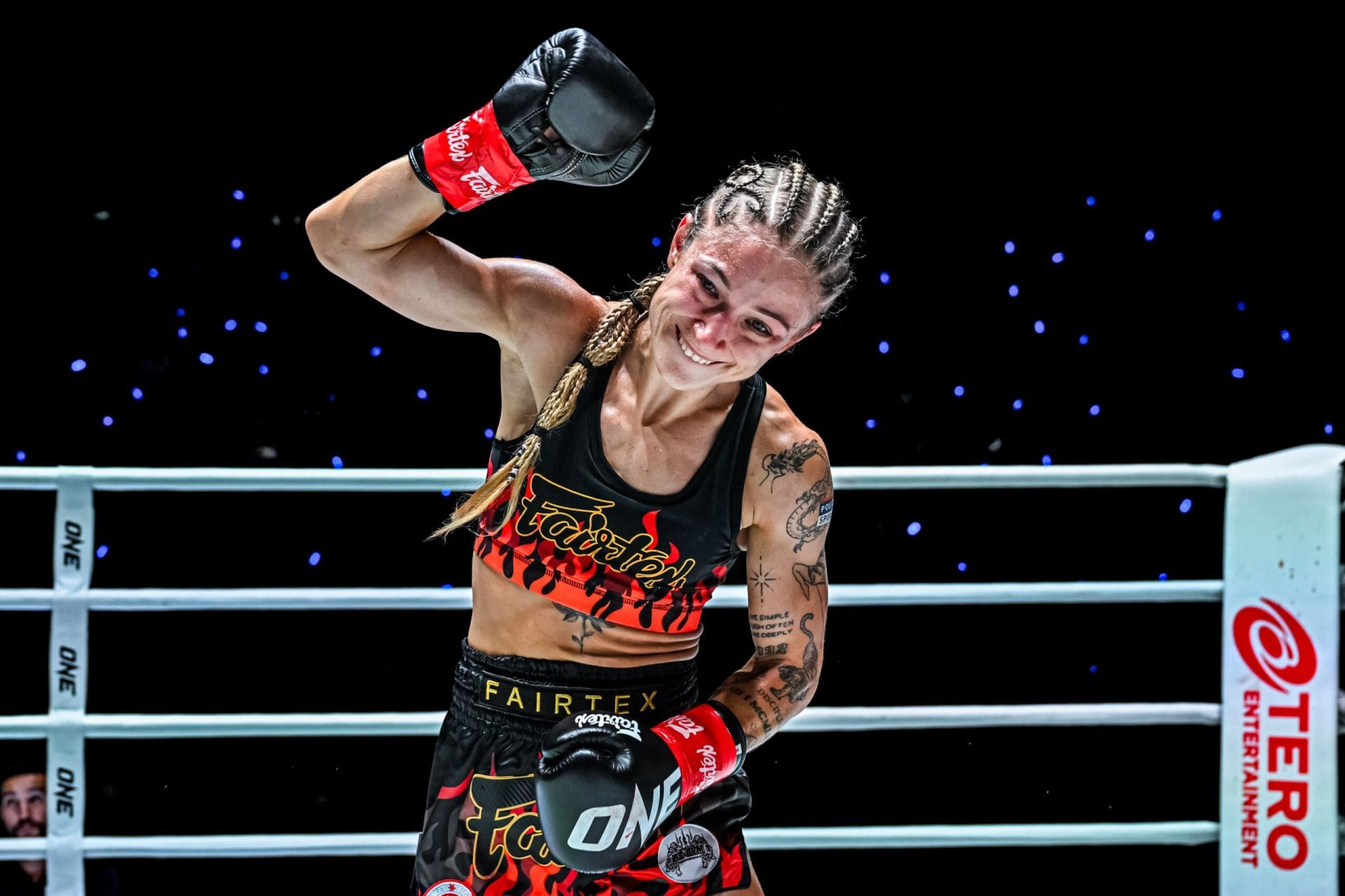 Stella Hemetsberger (pictured) finds herself one win away from world title glory. [Image: ONE Championship]
