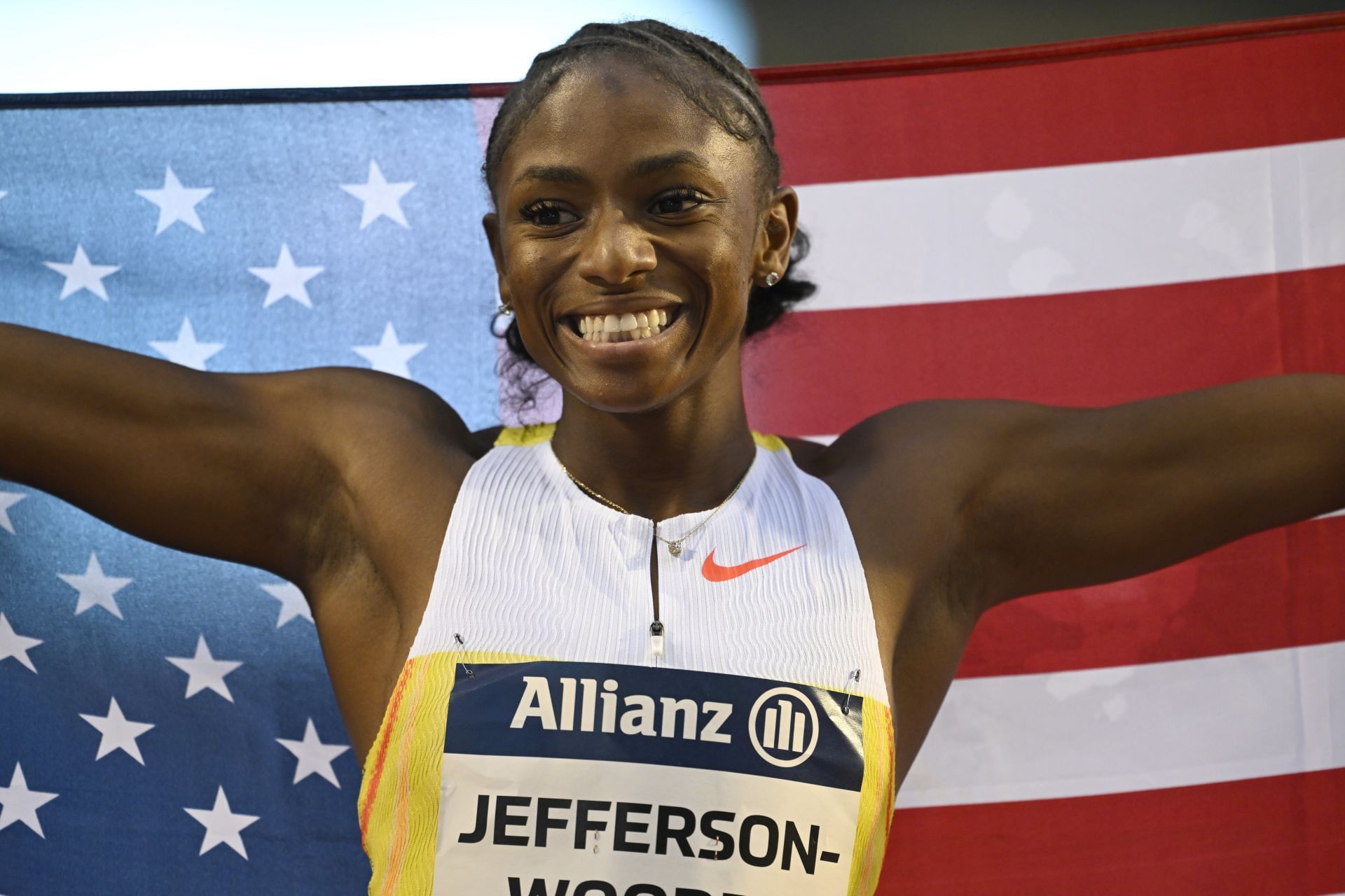 Melissa Jefferson-Wooden aims for a golden high [Image Source: Getty]