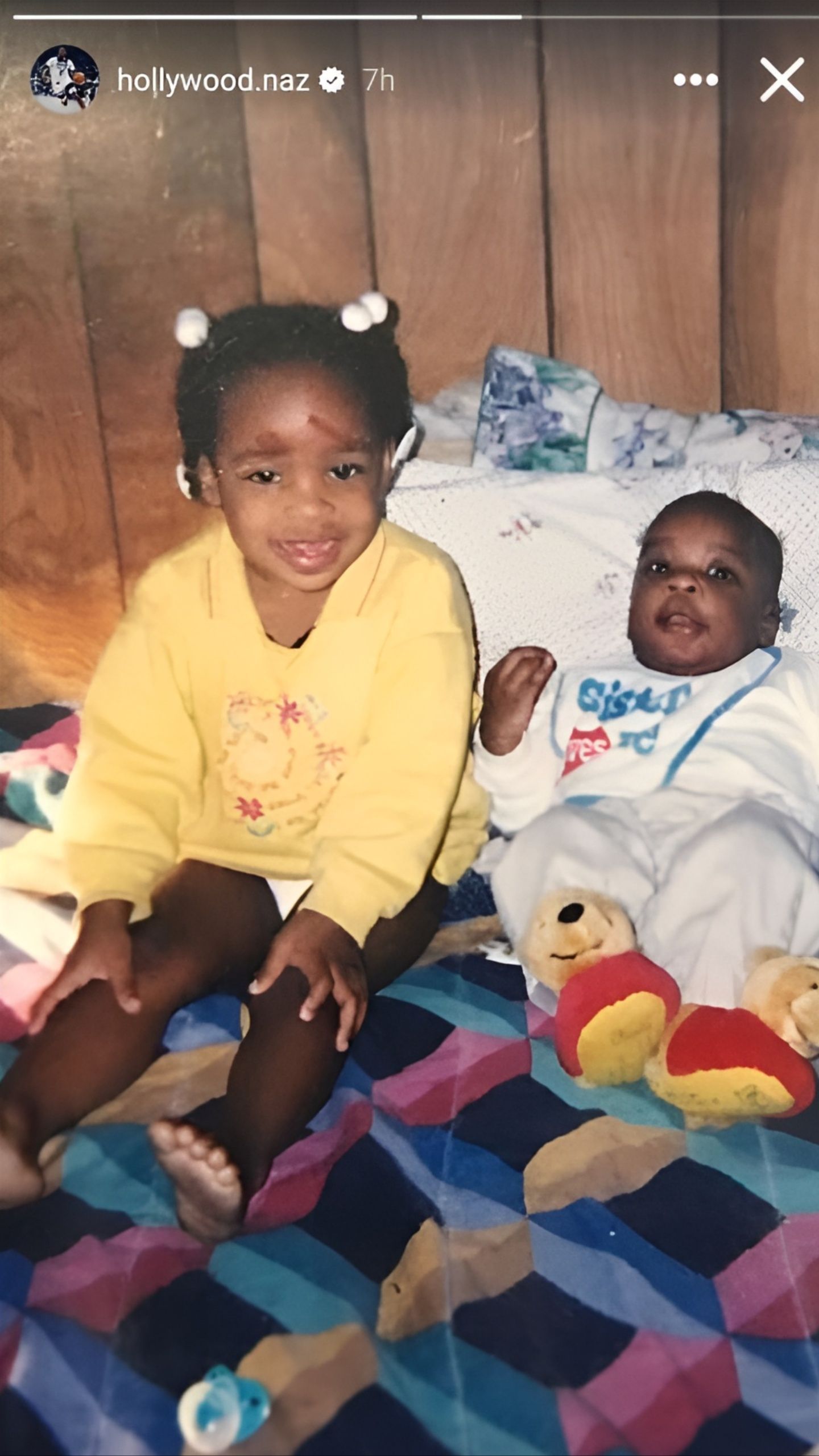 Reid with his sister Toraya [Credit: IG/@hollywood.naz]
