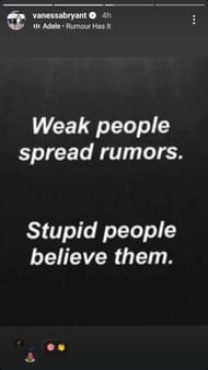 ヴァネッサ・ブライアントは、これをInstagramの物語で共有しました。 (写真:@vanessabryant on ig)