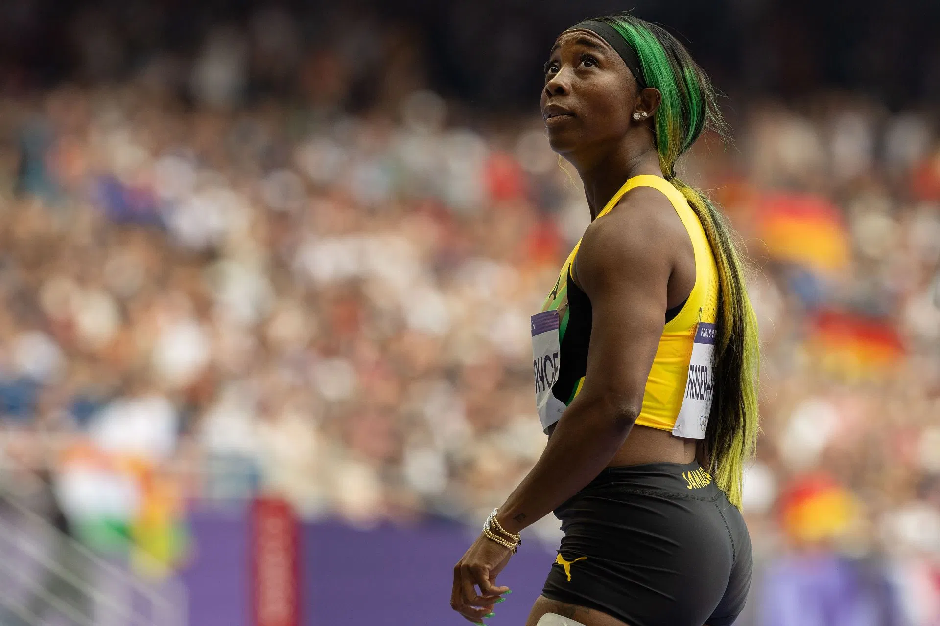 Shelly-Ann Fraser-Pryce competes in Athletics - Olympic Games Paris 2024: Day 7 - Source: Getty