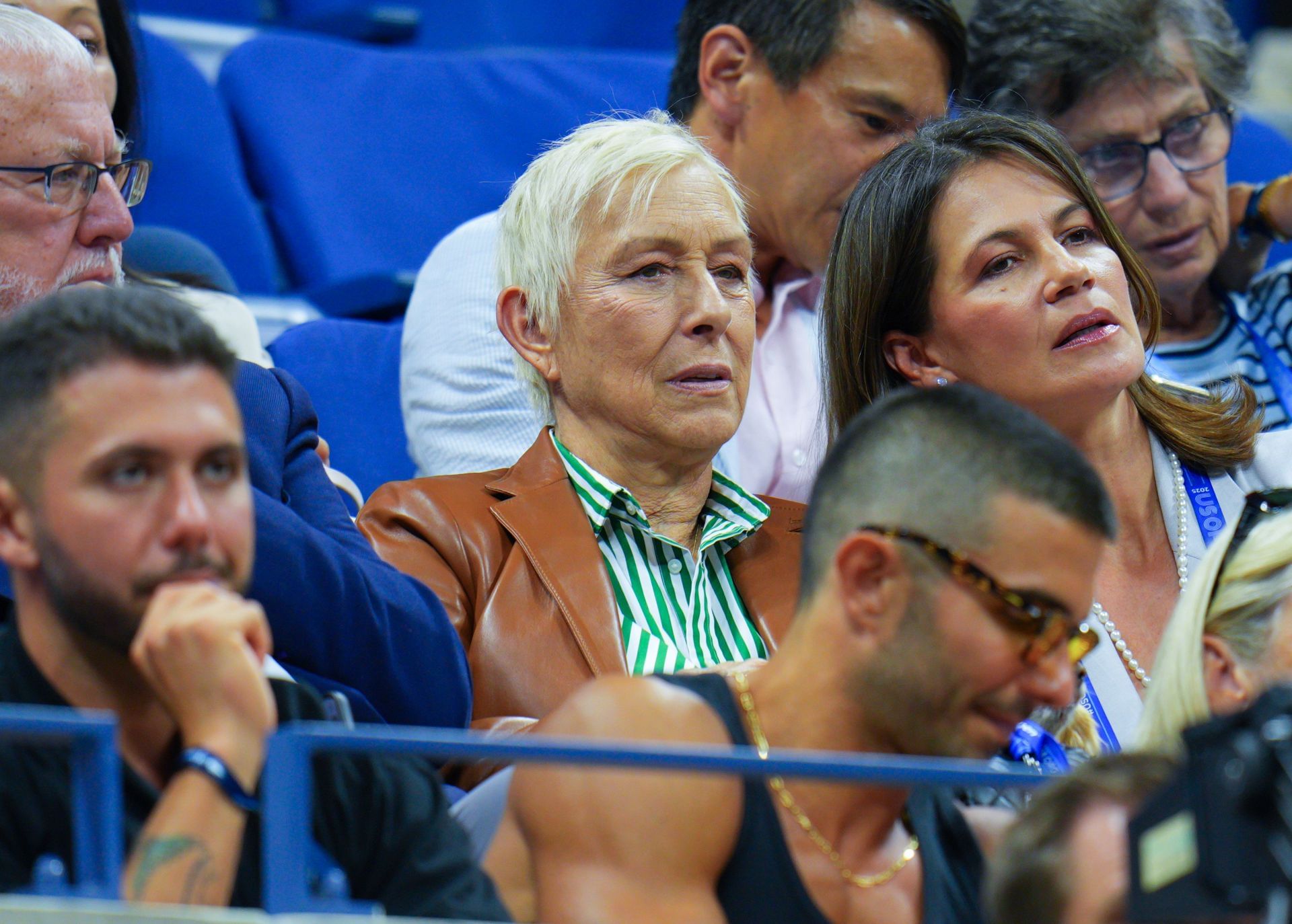 Martina Navratilova pictured at the 2025 US Open | Image Source: Getty