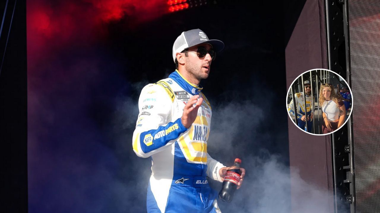 Chase Elliott with his fan, Madelyn. Source: IMAGN and X.com