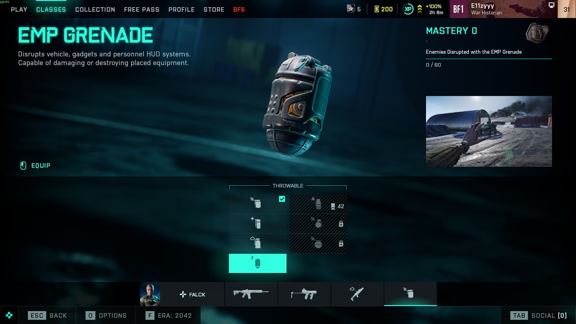 EMP Grenades in Battlefield 2042 (Image via EA)