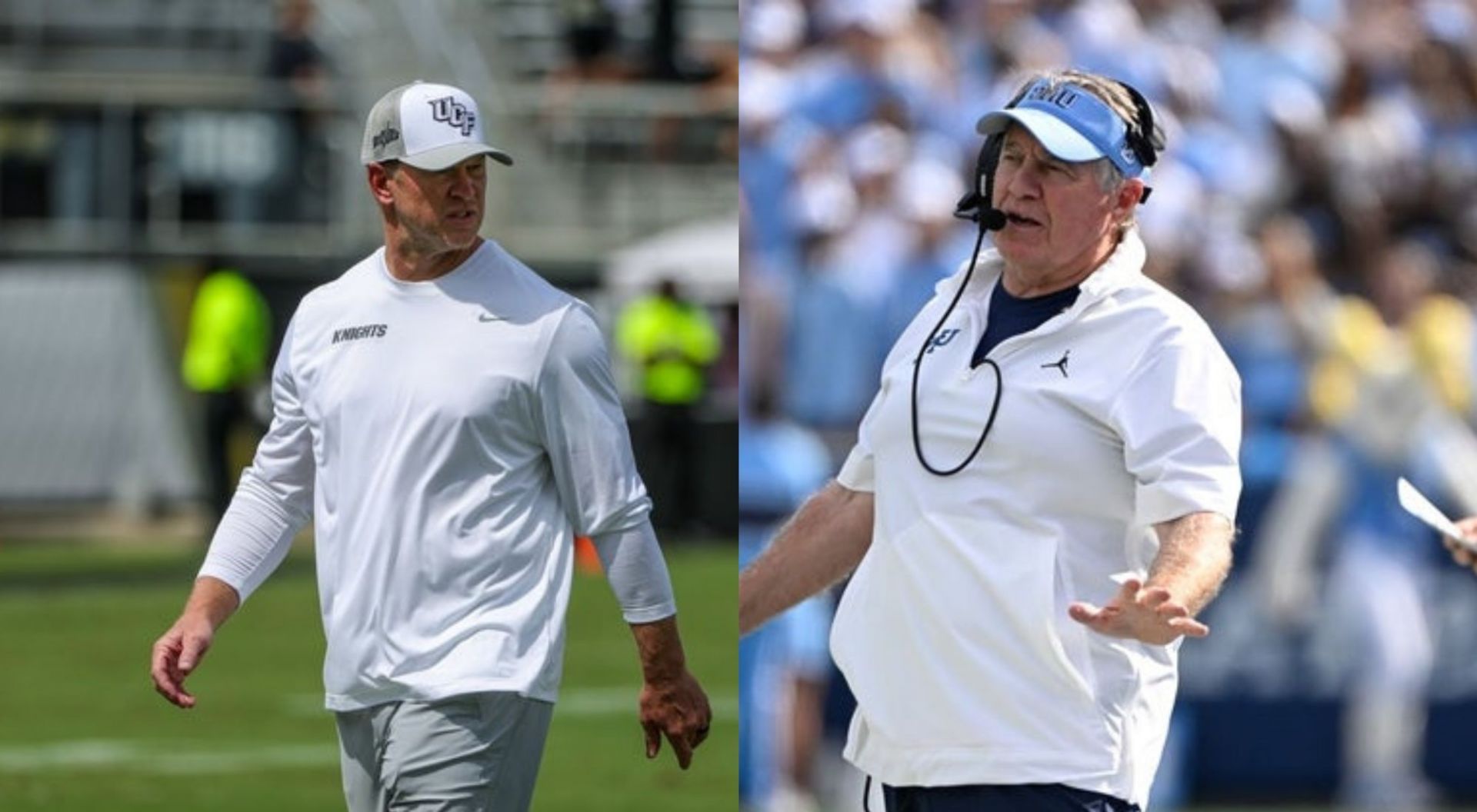 Scott Frost and Bill Belichick (Credit- Getty)
