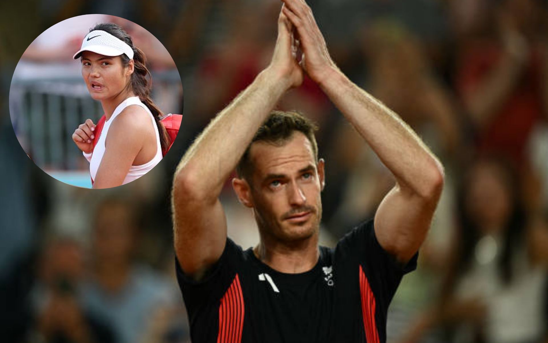Andy Murray, Emma Raducanu (inset) - Image Source: Getty