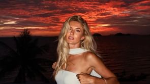 From posing in blue bikini to witnessing sunset blues, Alica Schmidt shares highlights of her vacation trip to Thailand