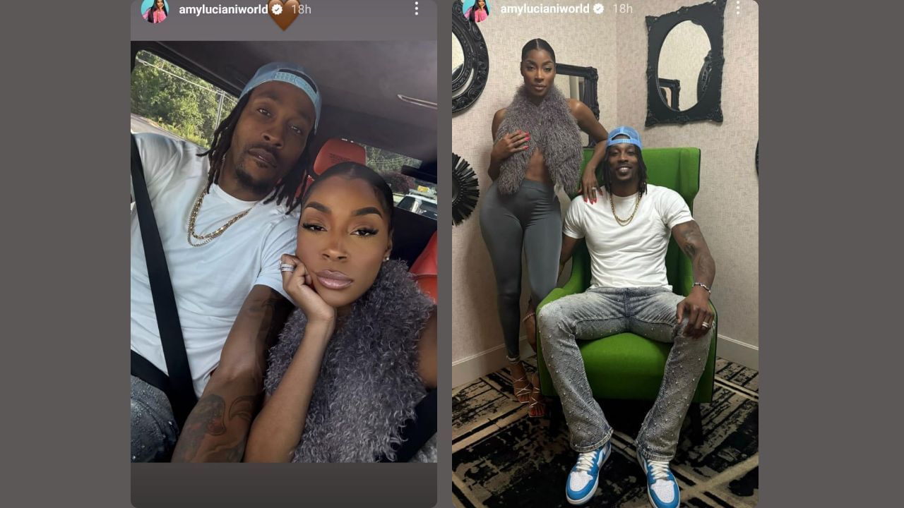 Amber Rose shares pictures with Dwight Howard on her IG story. (Credits: @amylucianiworld/IG)
