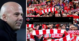 "This performance will be remembered for ages" - Fans hail Liverpool star as they score stoppage time winner in UCL clash against Atletico Madrid