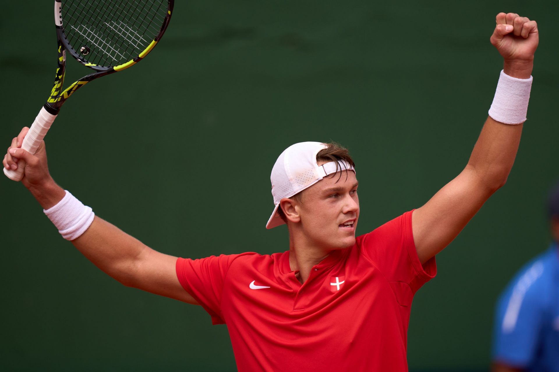 Holger Rune at the Spain v Denmark - 2025 Davis Cup Qualifiers Second Round: Day 2 - Source: Getty