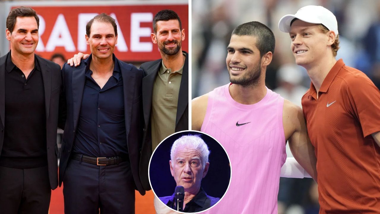 John McEnroe Carlos Alcaraz Jannik Sinner Nadal Federer Djokovic