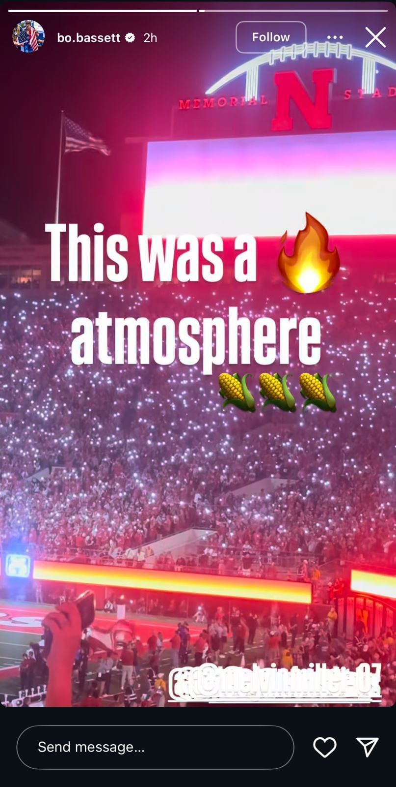 Still taken from Bassett&#039;s Instagram (Source: @bo.bassett/Instagram)