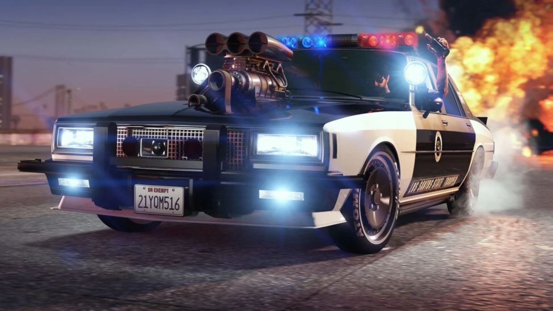 Police vehicles are still on sale (Image via Rockstar Games)