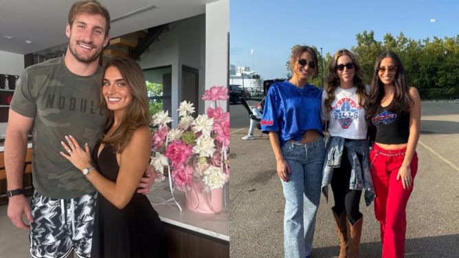 Joey Bosa’s fiancée Amanda Kassdikian dons retro Bills merch for Week 3 game vs. Dolphins