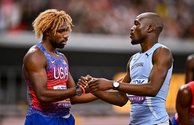 "Noah Lyles is misunderstood by many people," "He wasn't vocal when he lost"- Fans react as American advises Letsile Tebogo after latter misses podium