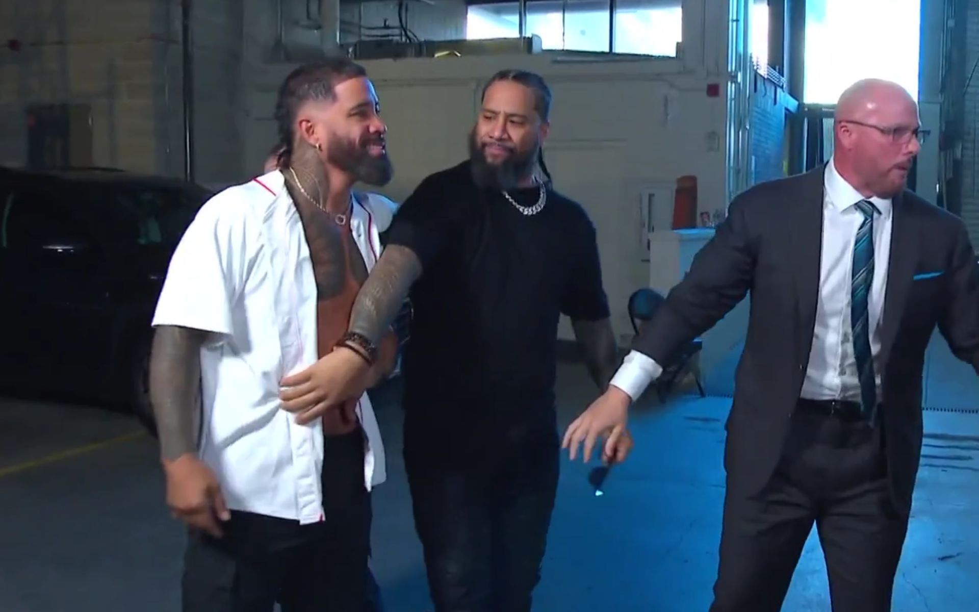 Jey Uso gets attacked by former US Champion on RAW; Adam Pearce threatens to cut their paychecks
