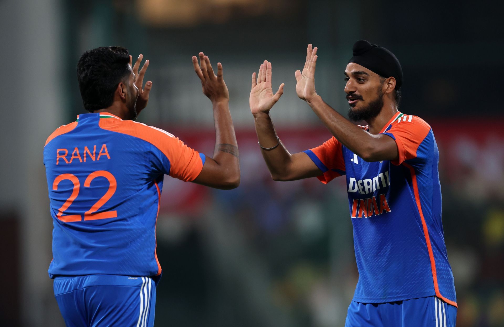 Harshit Rana (left) and Arshdeep Singh are part of India&#039;s Asia Cup 2025 squad. [P/C: Getty]