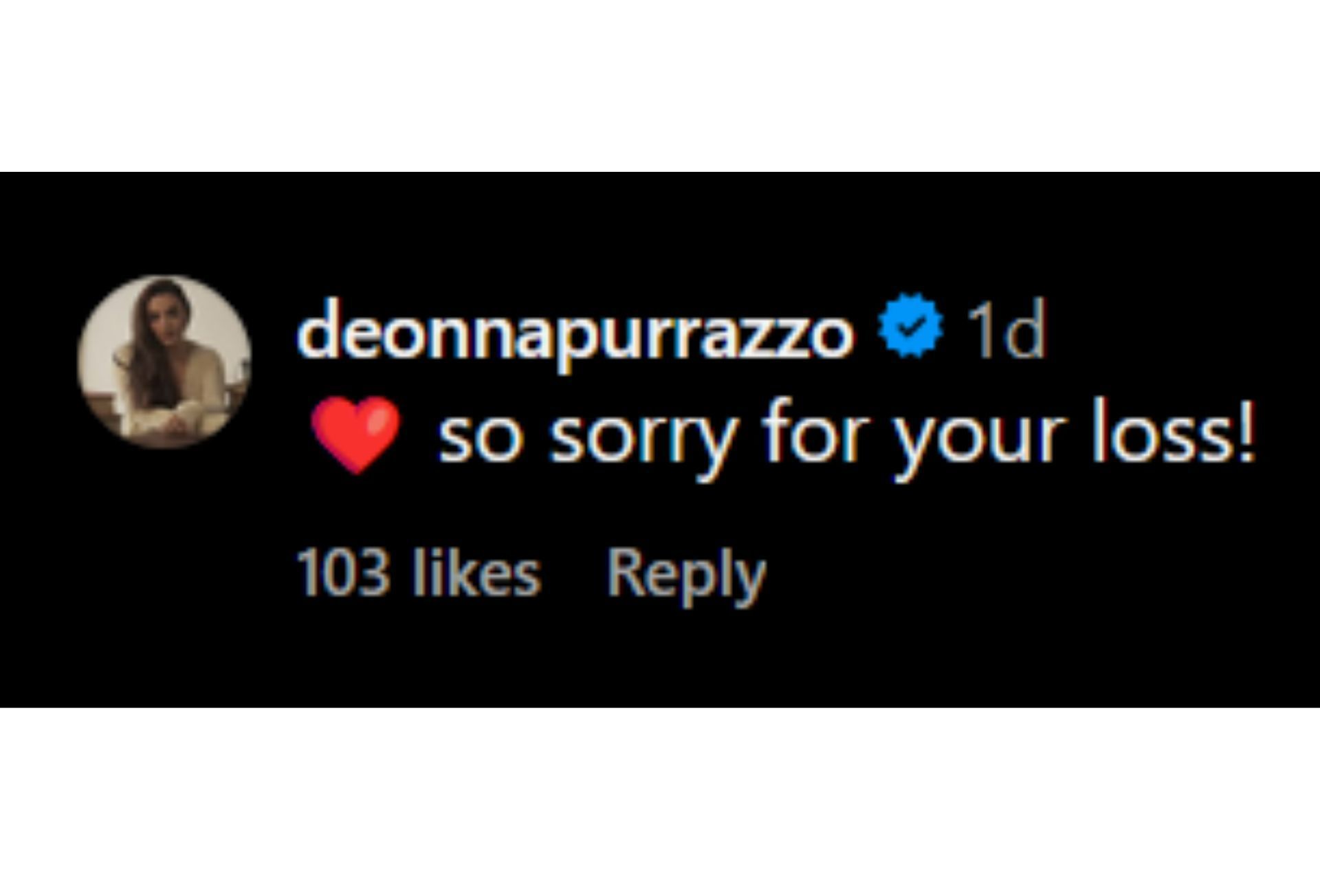 AEW&#039;s Deonna Purrazzo commented on Charlotte&#039;s Instagram post about losing her friend