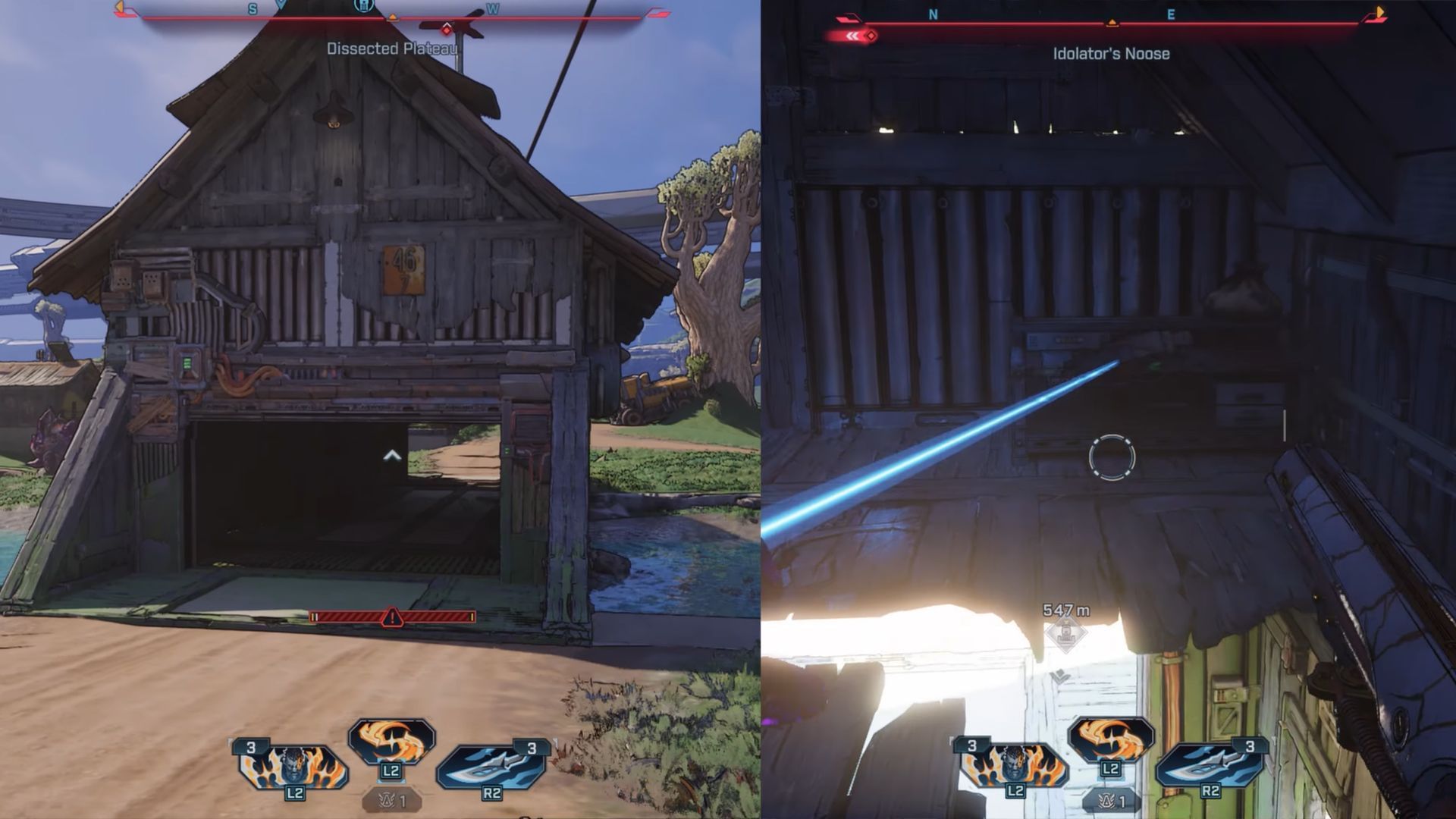 You will need to retrieve the Crimson Resistance Supply Cache from a nearby Covered Bridge (Image via Gearbox Software)