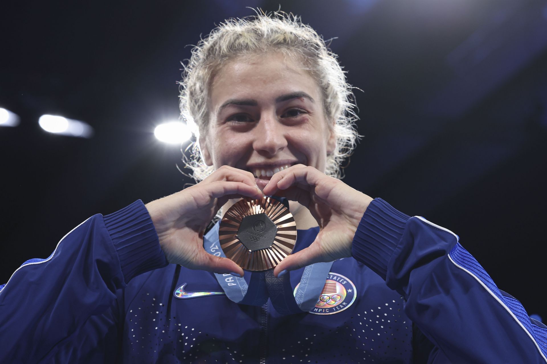 Helen Maroulis with her bronze medal at Paris 2024 - Source: Getty