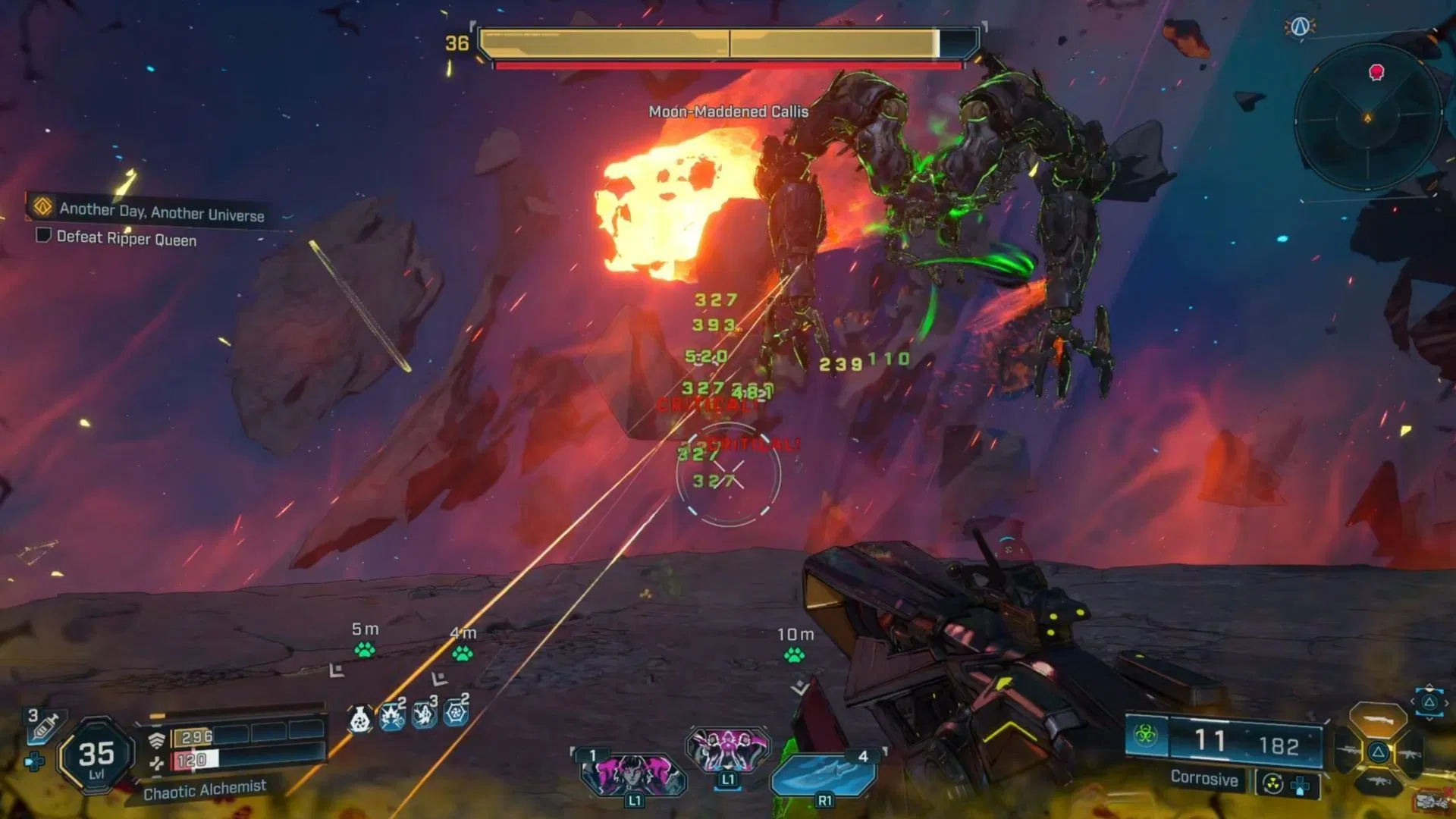 If Moon-Maddened Callis jumps in Borderlands 4, she has a very good chance of one-shotting you (Image via 2K Games)