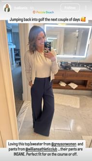 Amanda Balionis in the photo ( via Amanda Balionis' Instagram story)