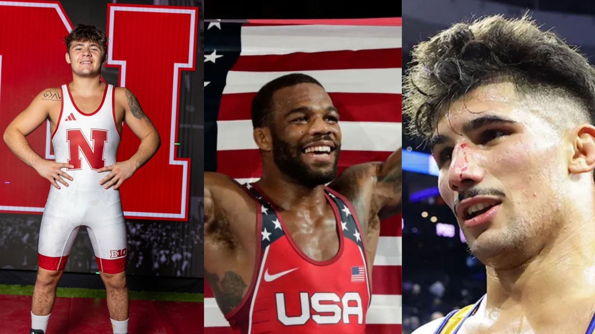 AJ Ferrari and Jordan Burroughs react to Bo Bassett visiting the University of Nebraska after decommitment from Iowa Hawkeyes [Image Source : Instagram, Getty]