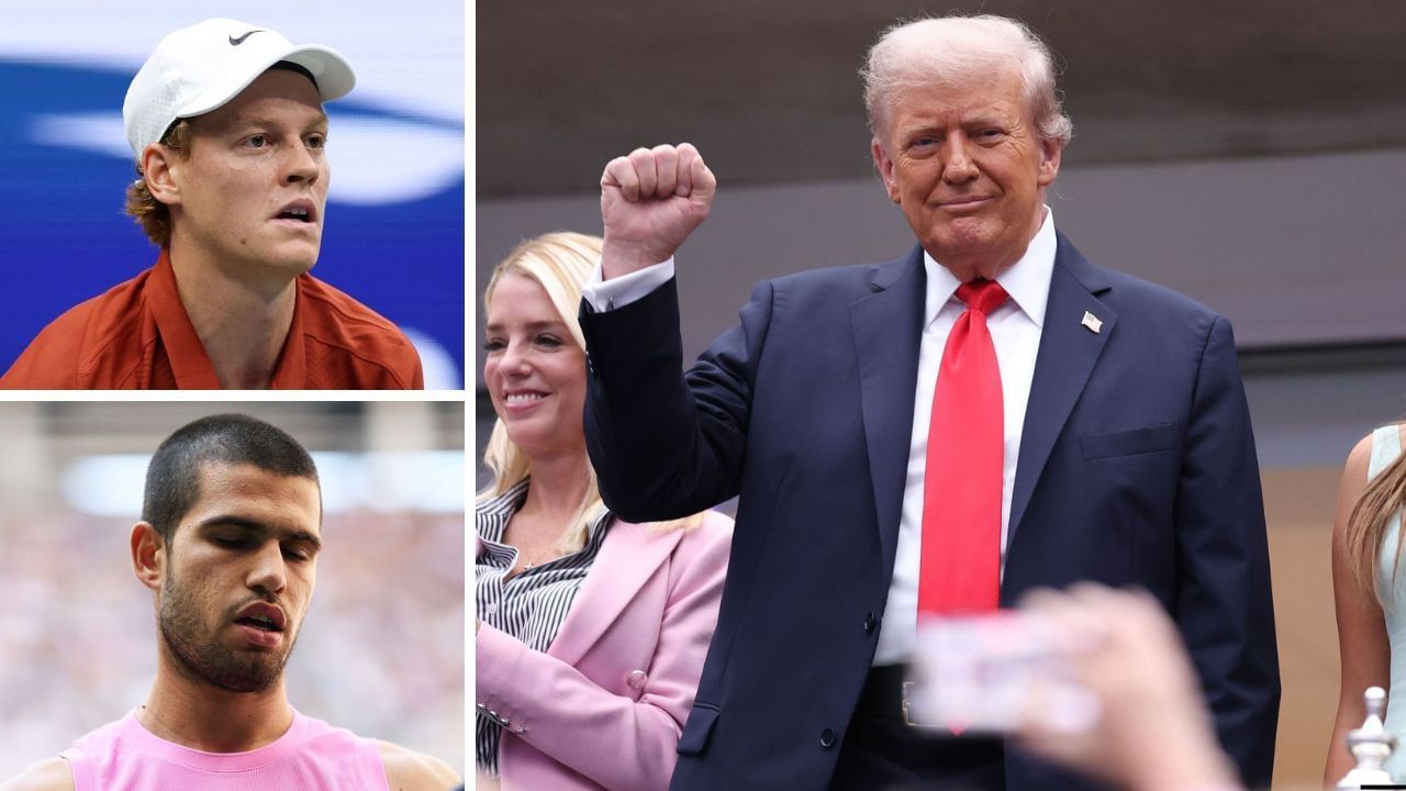 Donald Trump booed US Open Carlos Alcaraz vs Jannik Sinner