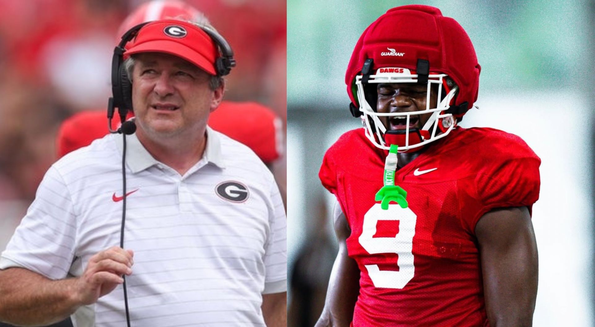 Ethan Barbour and Kirby Smart (Credit-Instagram/ ethan.barbour2, Getty)