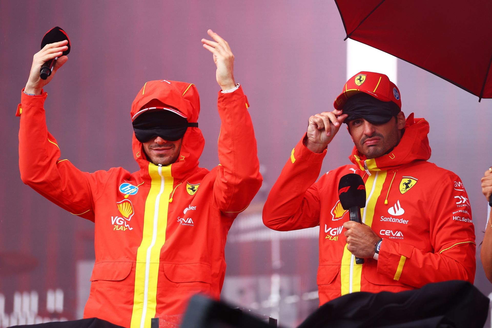 Charles Leclerc and Carlos Sainz at the 2024 British Grand Prix weekend - Source: Getty