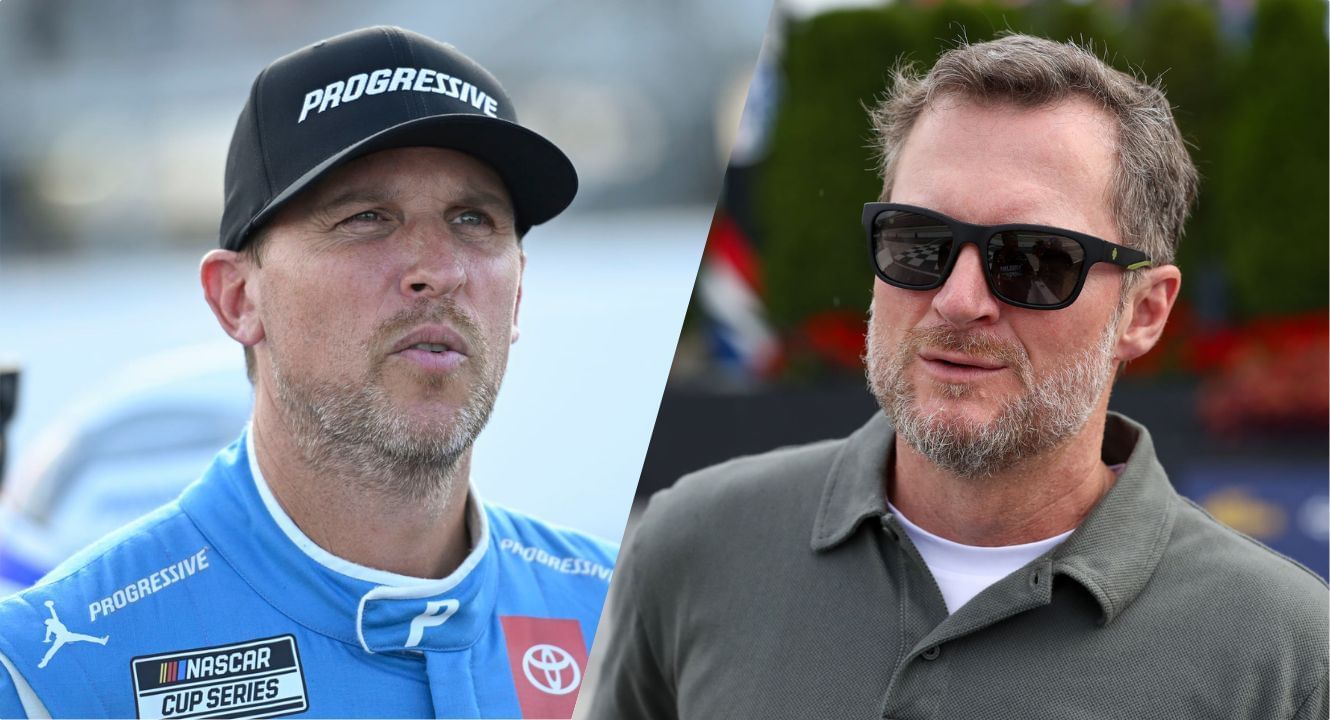 Denny Hamlin and Dale Earnhardt Jr.