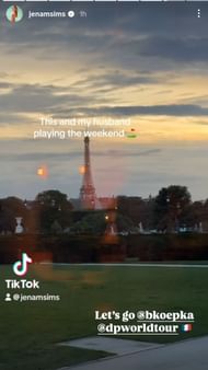 Screenshot of Jena Sims' Instagram story - Source - @jenamsims on Instagram