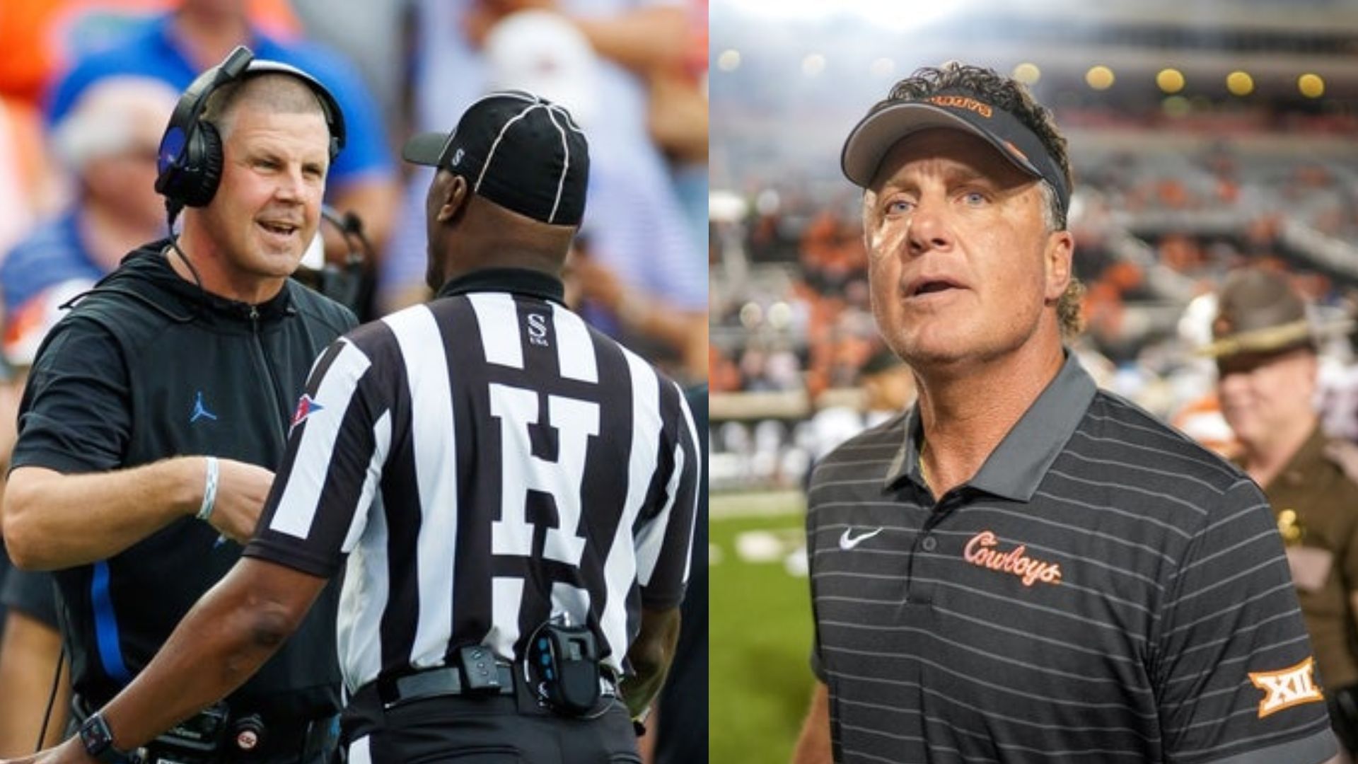 Florida coach Billy Napier (left) and Oklahoma State coach Mike Gundy (right) (Image Source: IMAGN)