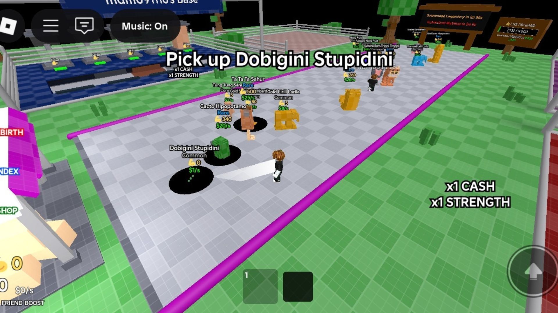 Platforms where brainrots spawn (Image via Roblox)