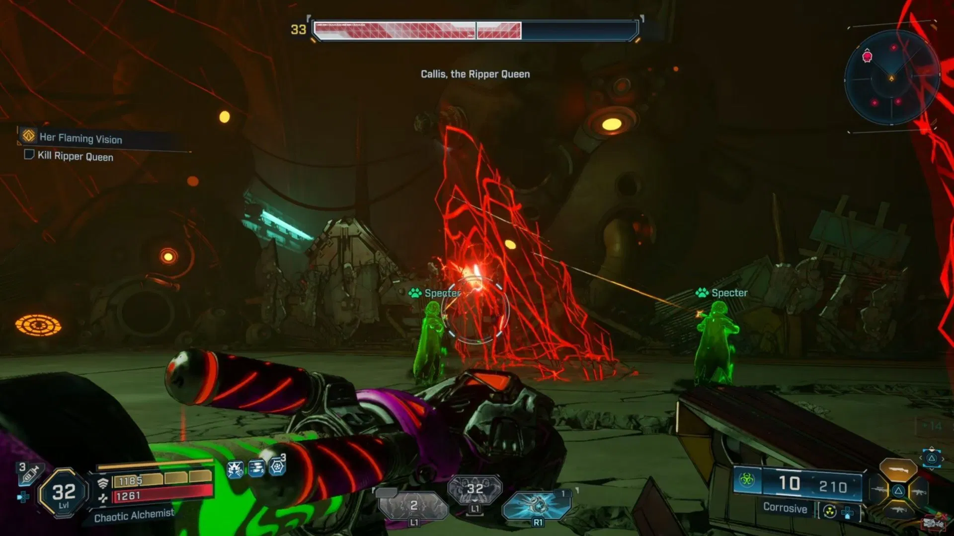 If you see these red energy web things, avoid them at all costs (Image via 2K Games)